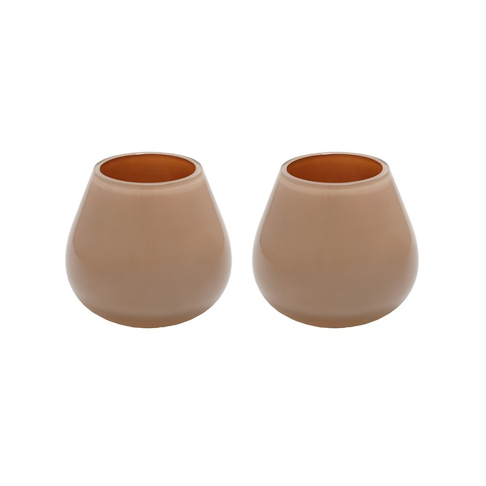 Waxinelichthouder Tasman XS sand - set van 2