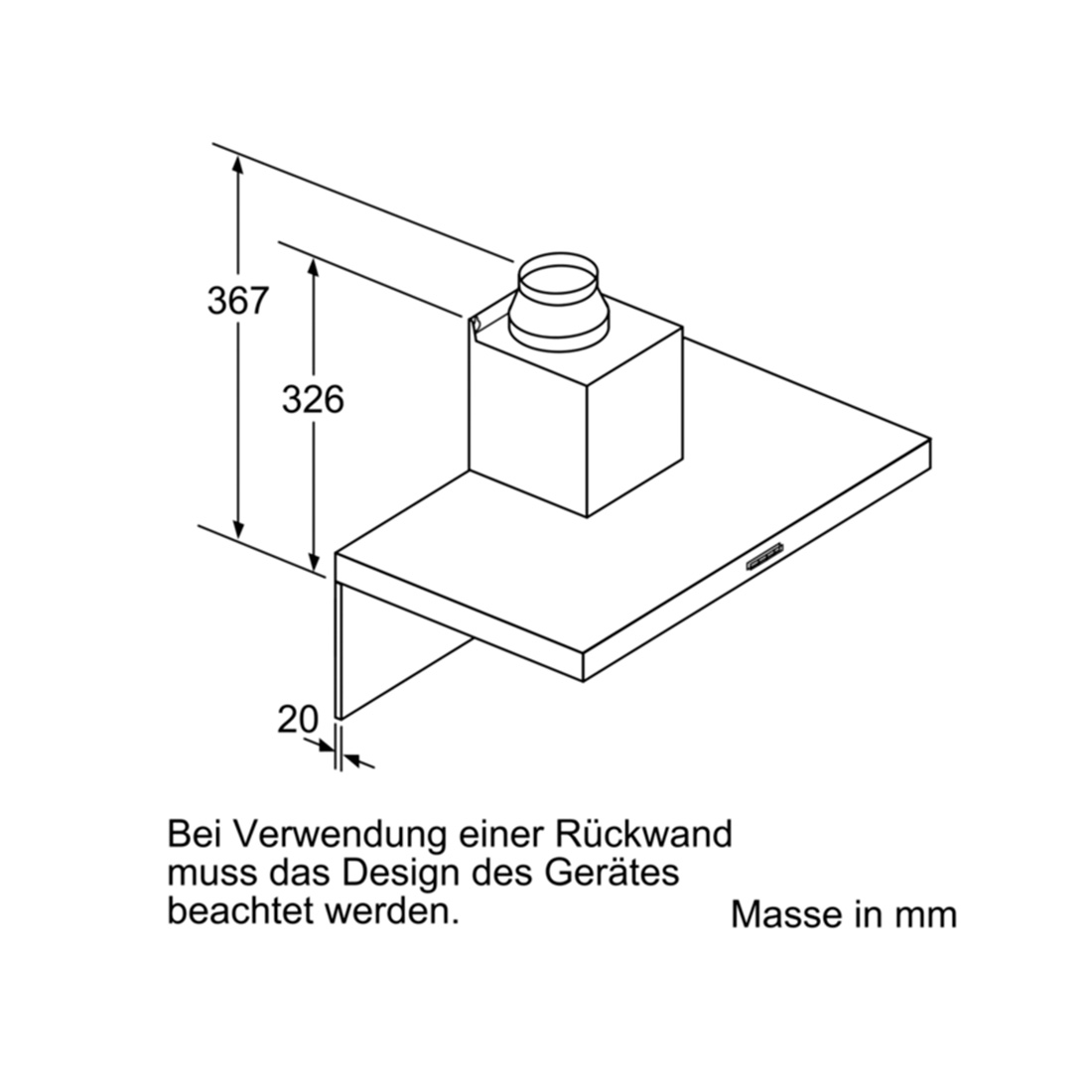 Bosch Dunstabzug Wandesse DWB67FM50 60cm 230V