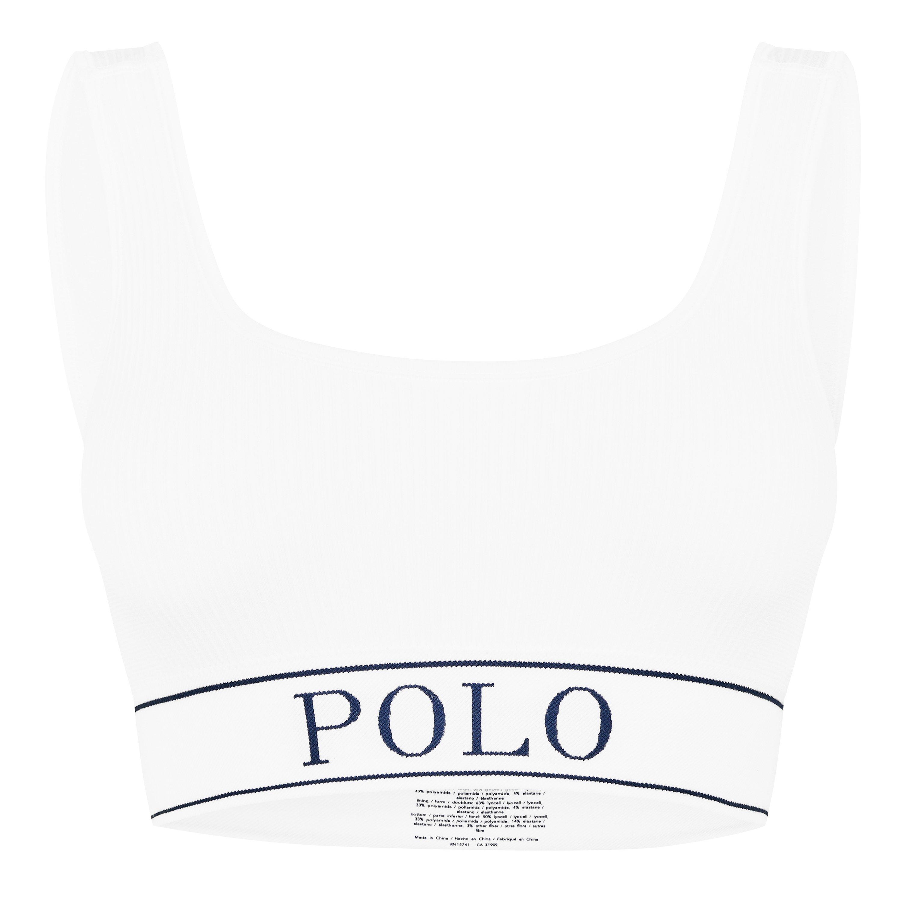 Ralph Lauren Ribbed Scoop Bra