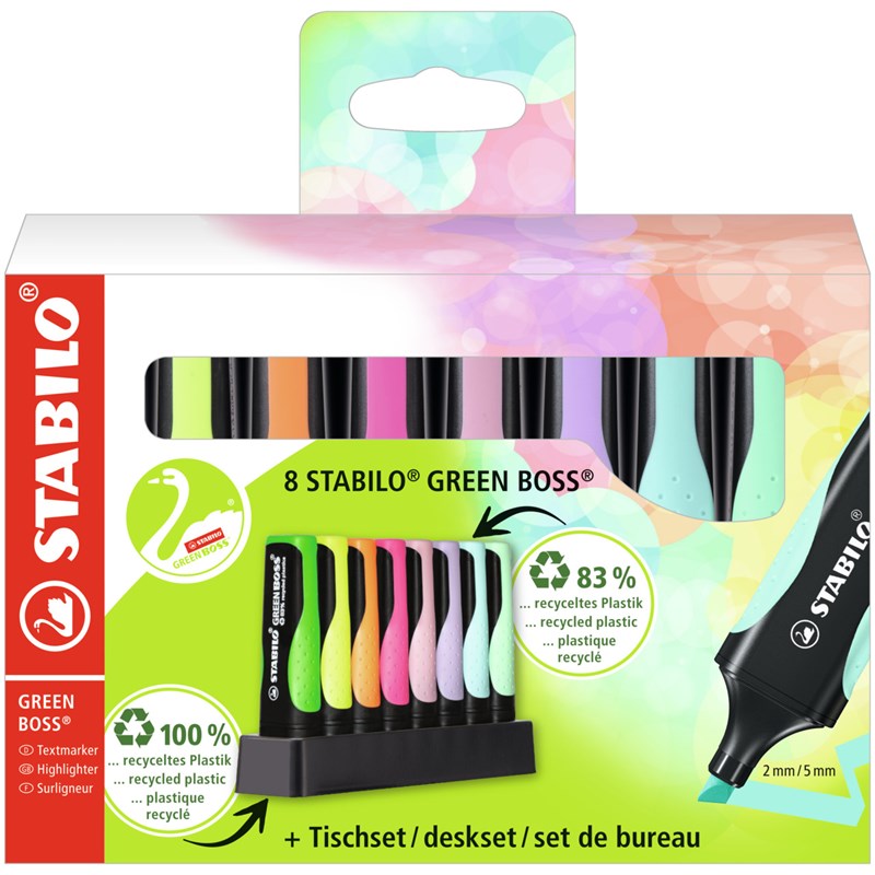 STABILO<br>Highlighter Boss Pastel 8 stk