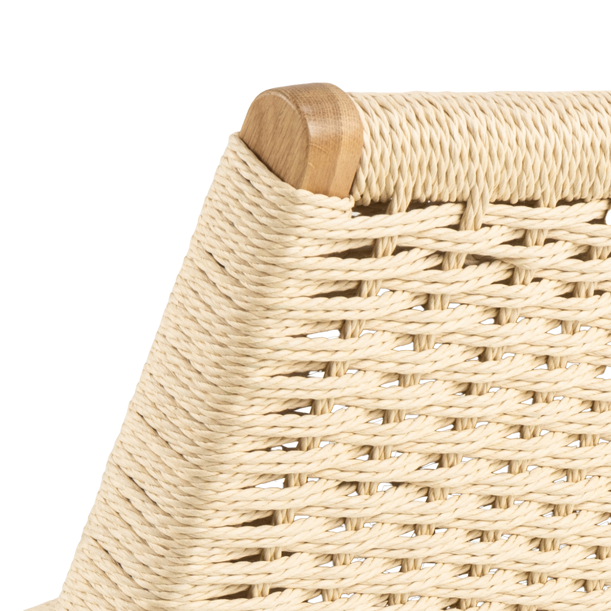 Fauteuil William - met gewoven zitting Beige