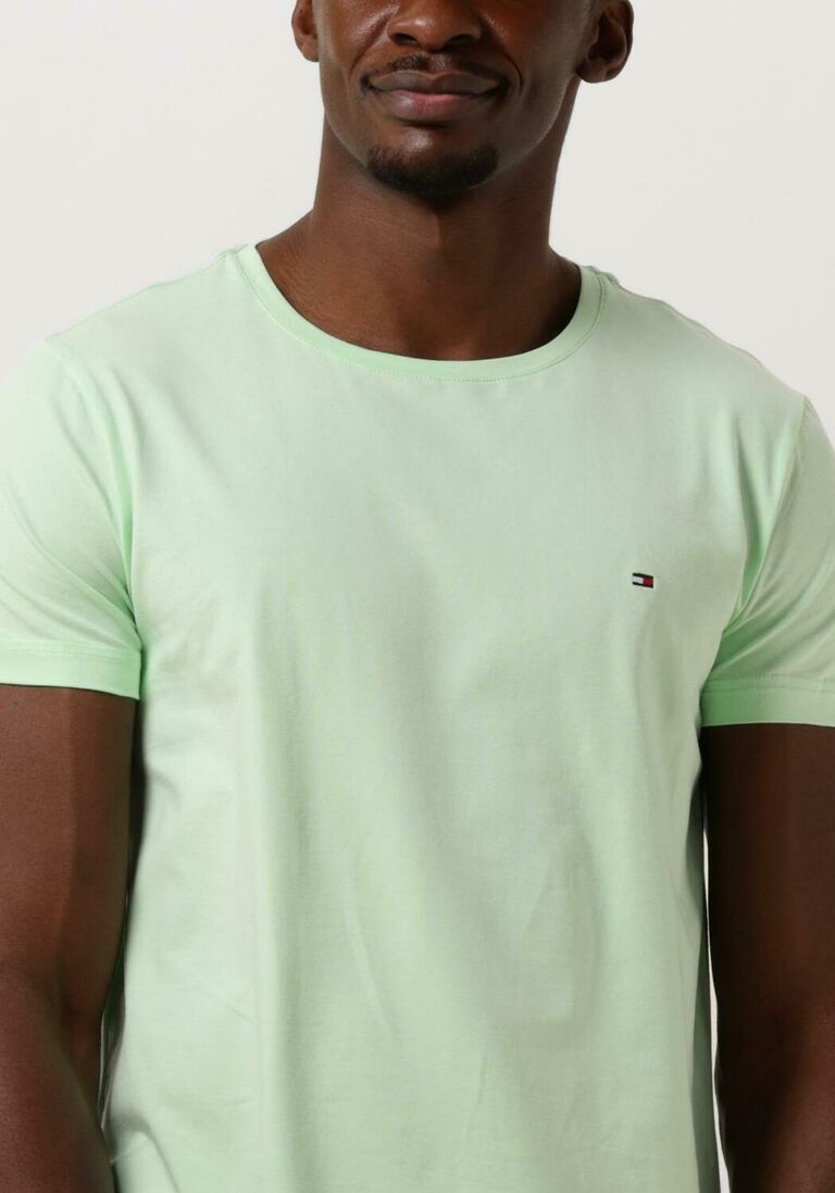 TOMMY HILFIGER mint tommy hilfiger t-shirt stretch slim fit tee