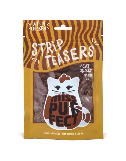 Miss Purfect Strip Teasers - Kattensnack - 45 g