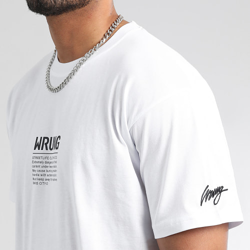 Tee Shirt Oversize Large Toxic Blanc Noir