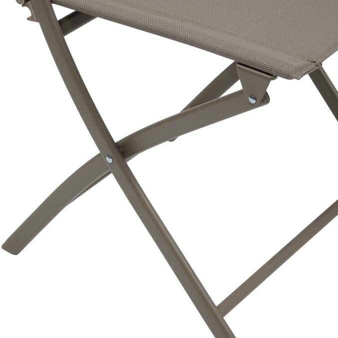 Lot de 4 chaises de jardin pliante MODULA Noisette / Café