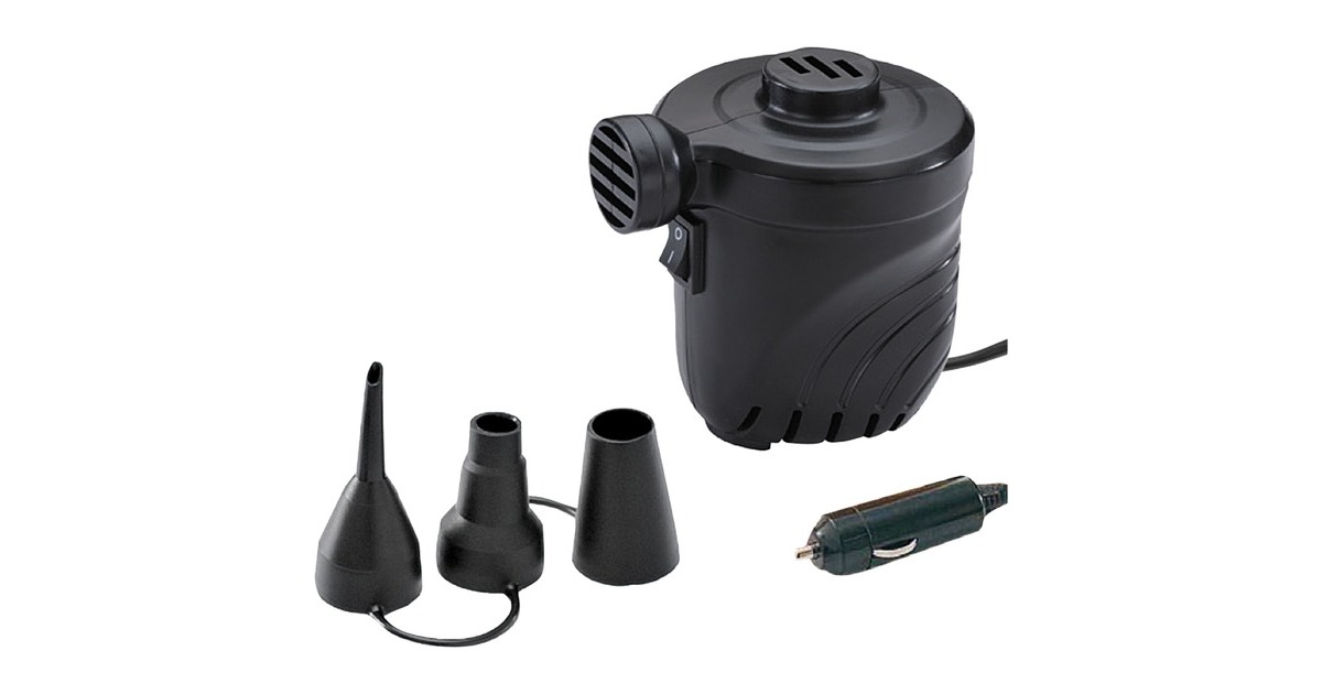 High PeakElektrische pomp 12 volt luchtpomp  (Zwart)