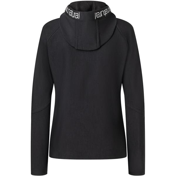 Veste polaire randonnée SUPER.NATURAL W ALPINE ACTIVE HOODIE JET BLACK