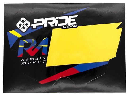 Plaque Pride Racing Mayet Replica Mini Jaune