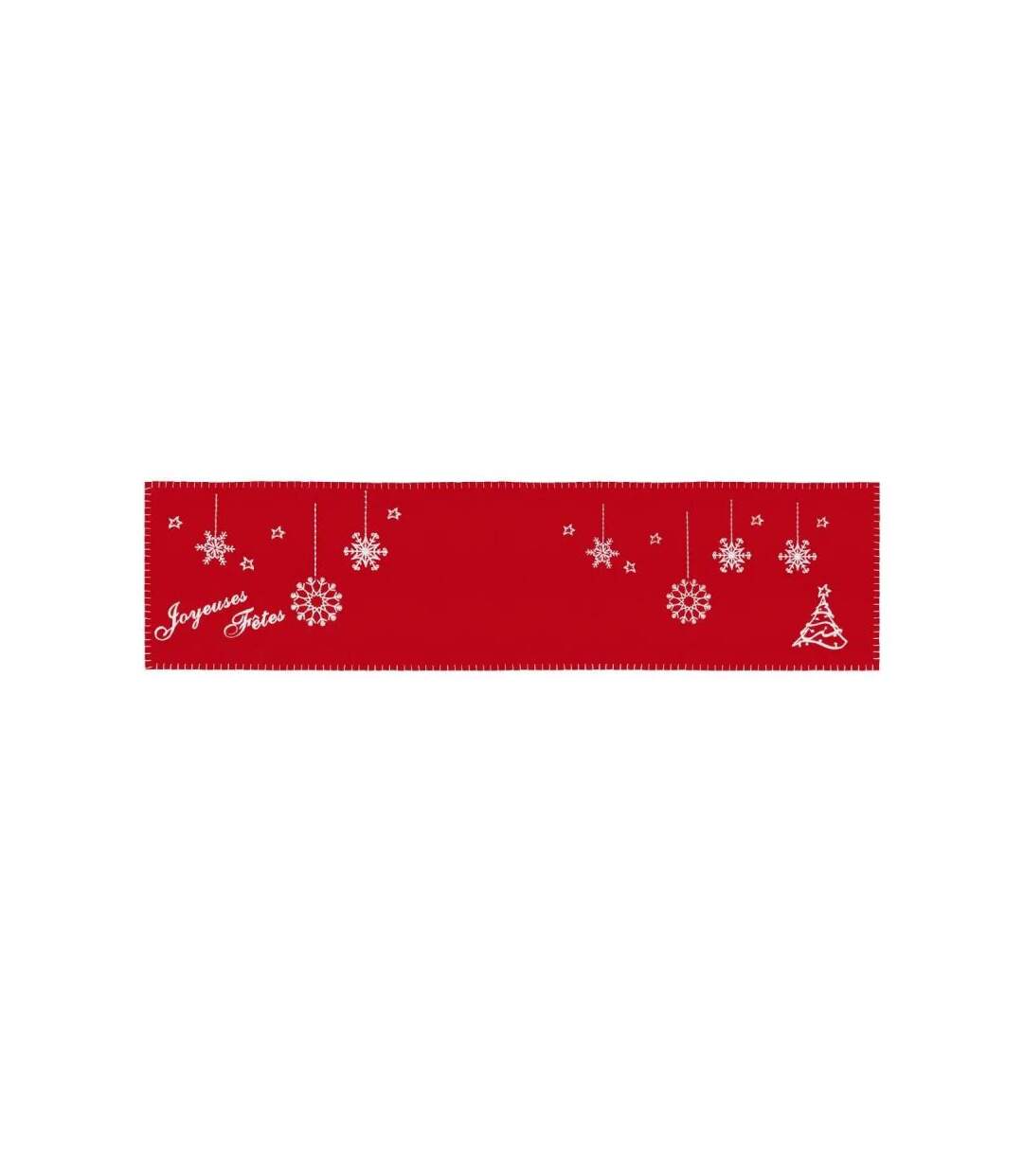 Chemin de Table Noël Feutrine 30x120cm Rouge