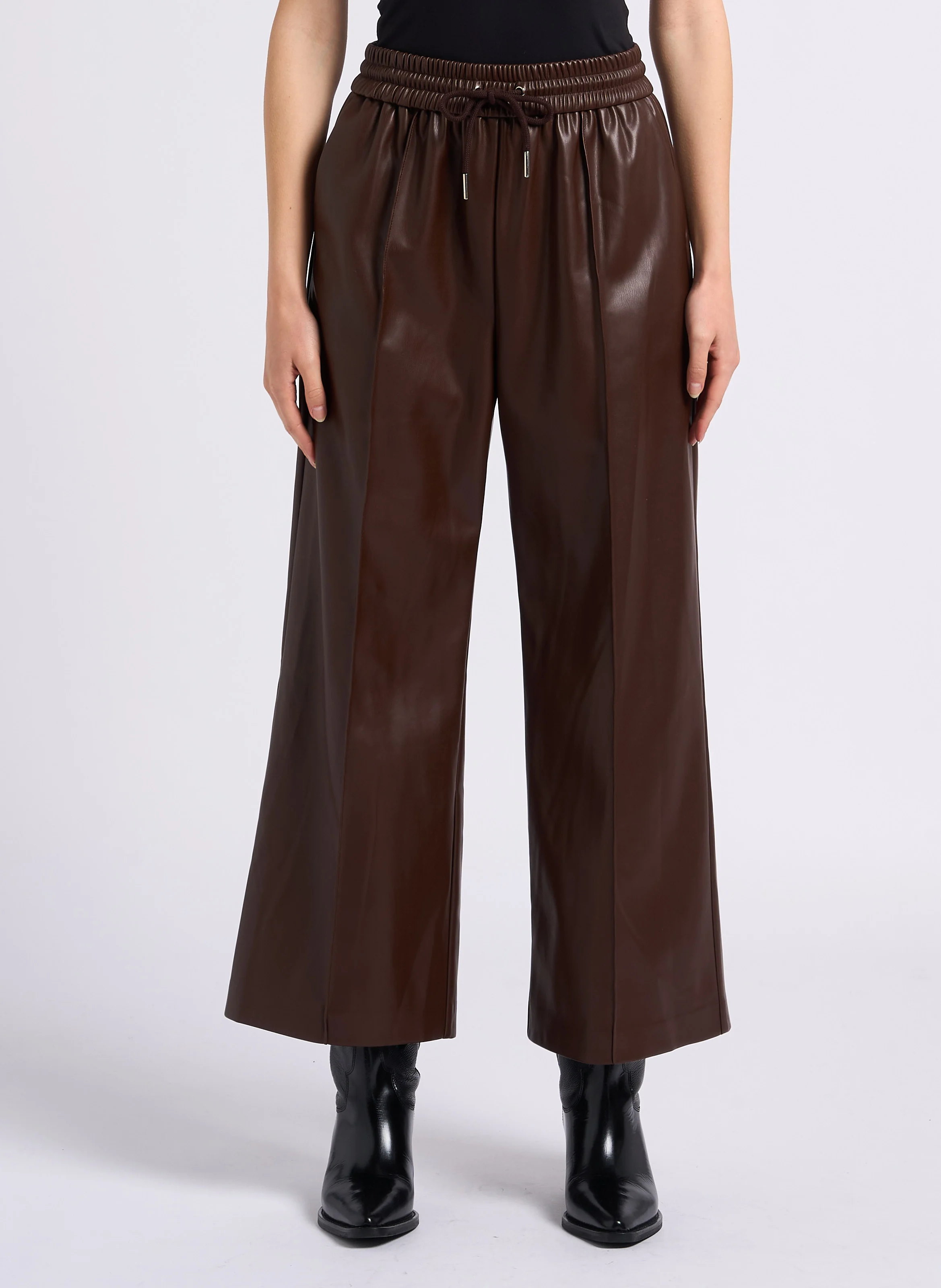 JOHAN - Pantalon large| Marron