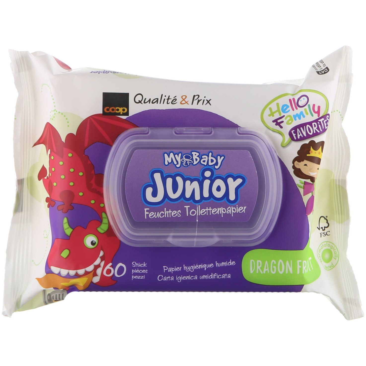 My Baby Junior Dragon Fruit feuchtes Toilettenpapier