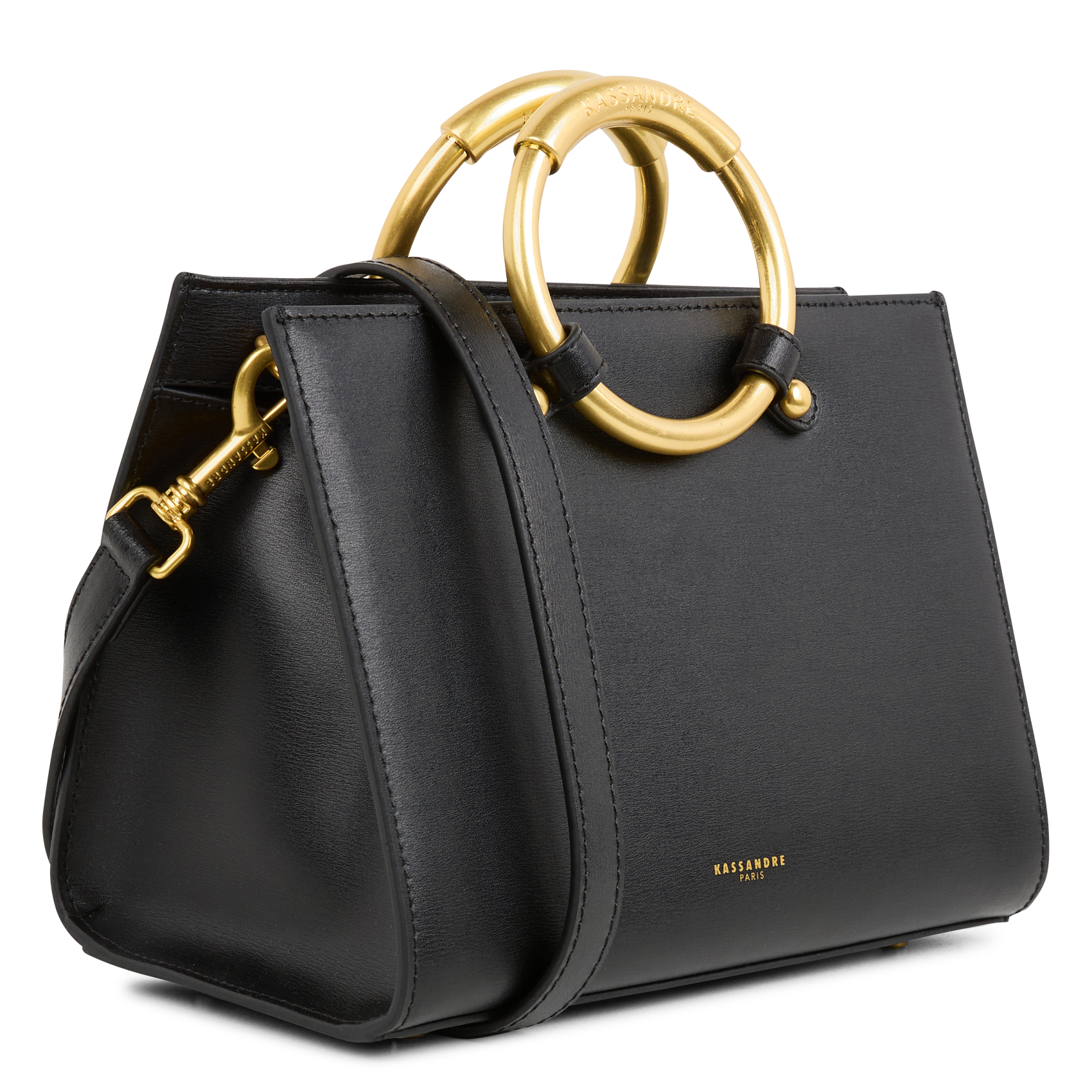 BELLA - Sac bandoulière en cuir | Noir