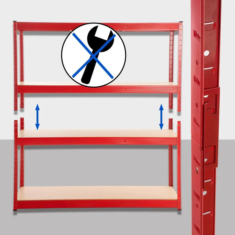 CLP Stellingkast regal Metaal - rood