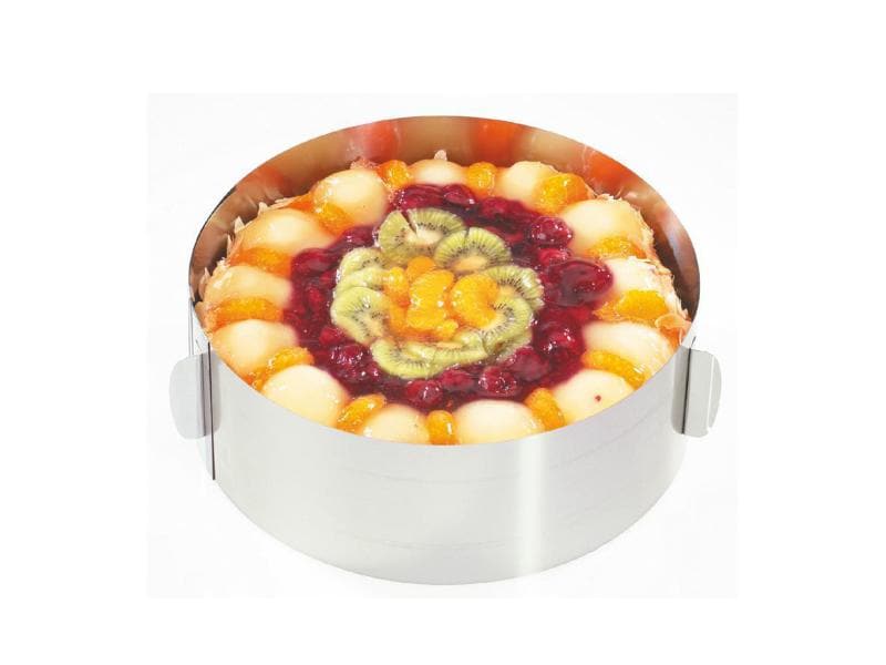 GEFU Backrahmen Tortenring Tondo XXL 16.5 cm, Rund Tortenring