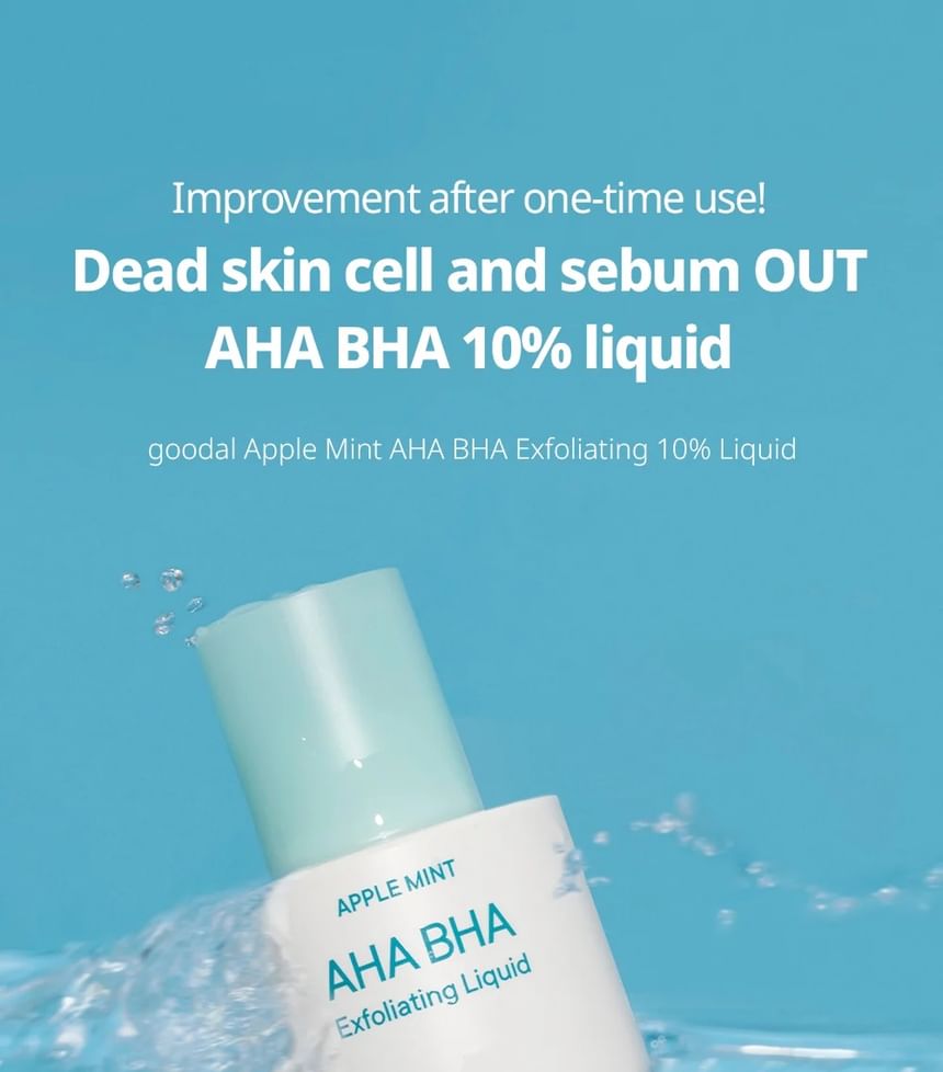 Goodal - Appelmunt AHA BHA 10% exfoliërende vloeistof