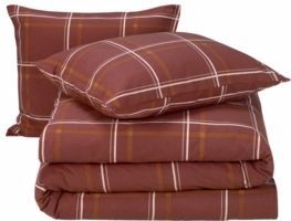 Moodit Dekbedovertrek Rosaline Burgundy - Lits Jumeaux - 240 x 220 cm - Katoen Flanel