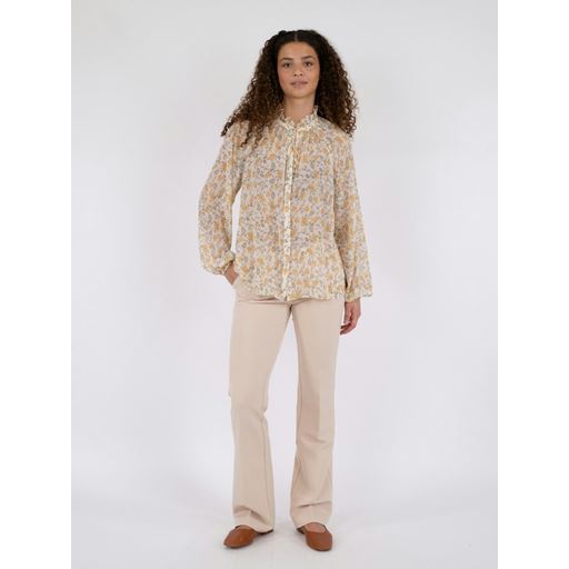 Neo Noir Sommie Field Bluse, Light Yellow, 34