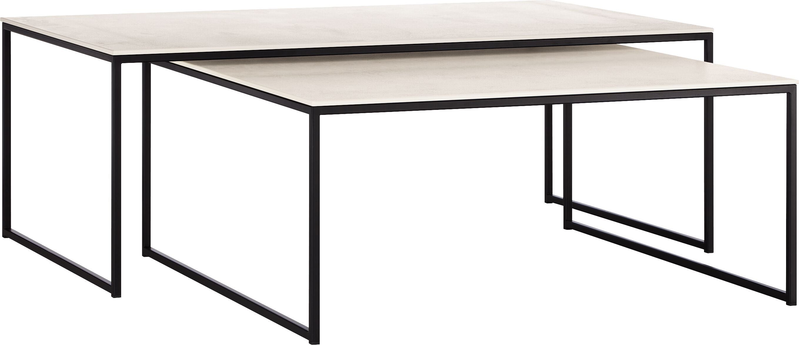 AVEA Salontisch - Lunar / schwarz / B: 90.0 cm x T: 90.0 cm x H: 39.8 cm