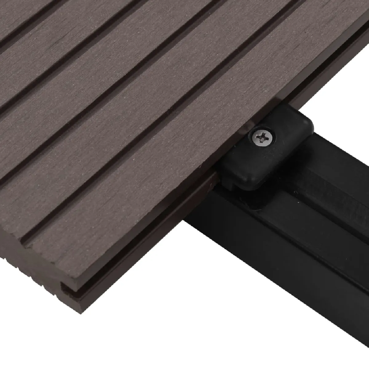vidaXL Panneaux terrasse solides 20 m² marron foncé