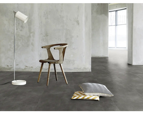 Vinyl plank Dryback 30 Spirit Dark, om te verlijmen, 61x61 cm
