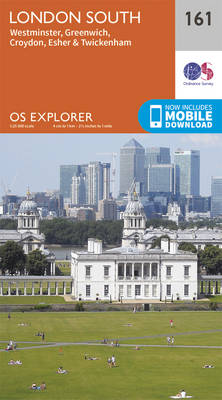 London South, Westminster, Greenwich, Croydon, Esher & Twickenham - OS Explorer Map 161 (Sheet map, folded)