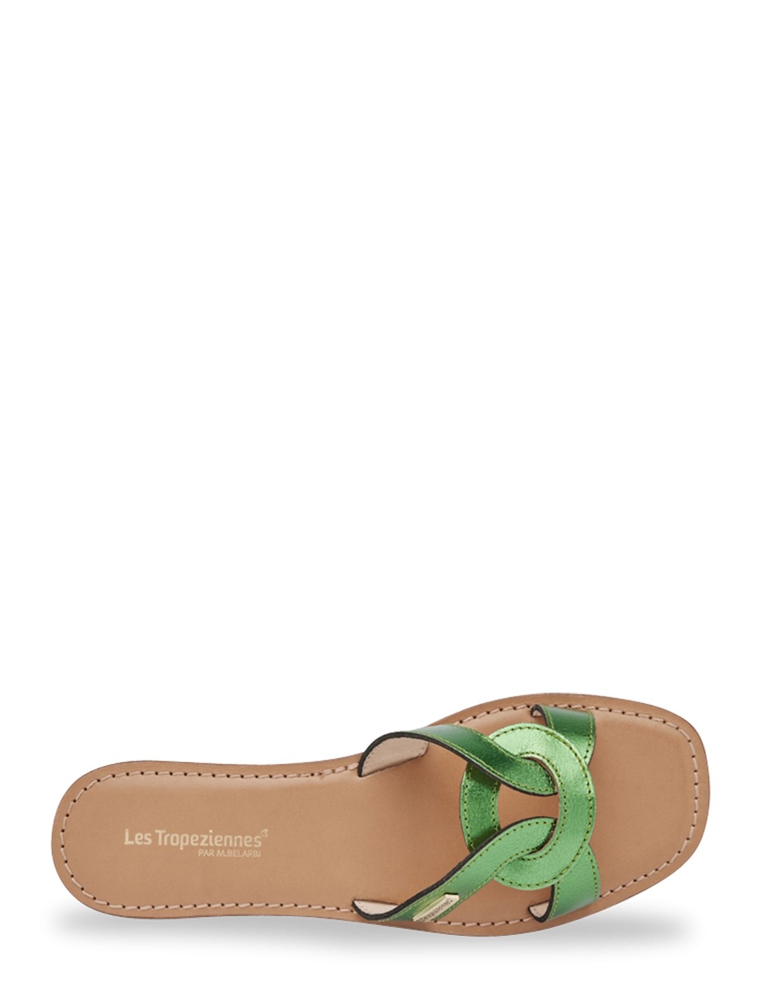 Les tropeziennes par M.Belarbi Mules Femme Hanita Cuir Vert