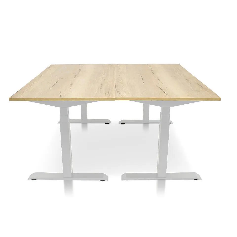 MRC PRO elektrisch ARBO zit-sta bureau - 160x80 cm robuust eiken