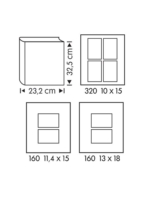 album photos 32.5x23.2 rose