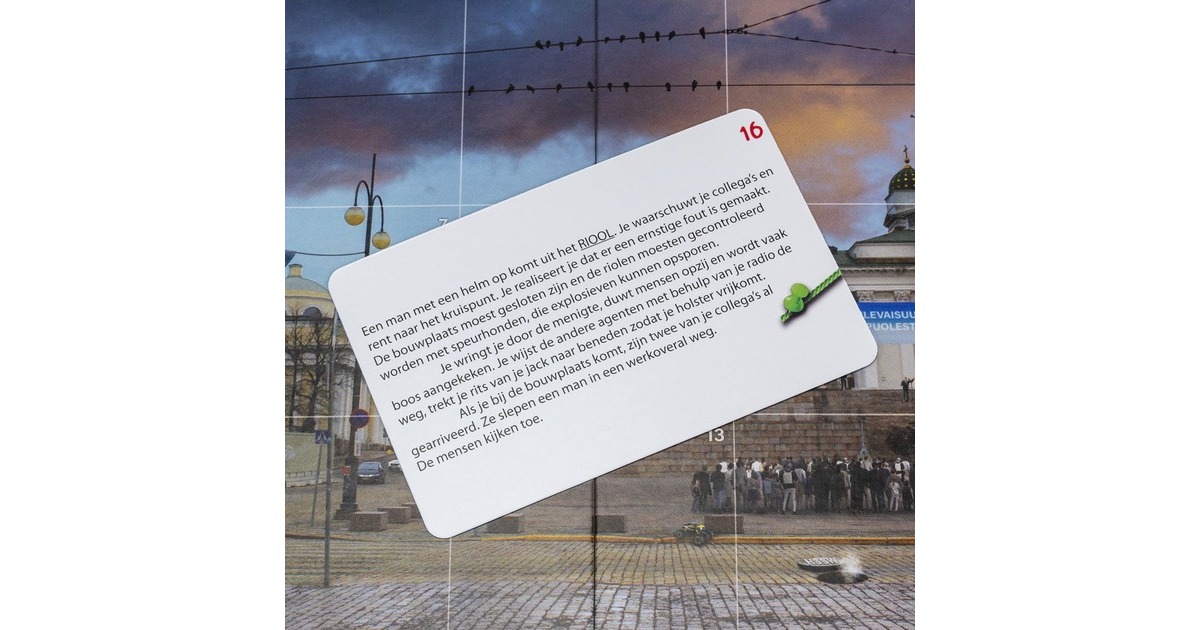TacticCrime Scene: Helsinki Bordspel  (Nederlands, 1 speler, 120 minuten, Vanaf 18 jaar)