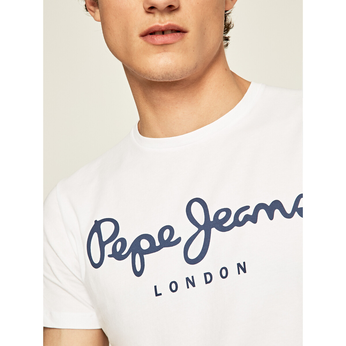 PEPE JEANS<br>Camiseta com gola redonda Original Stretch