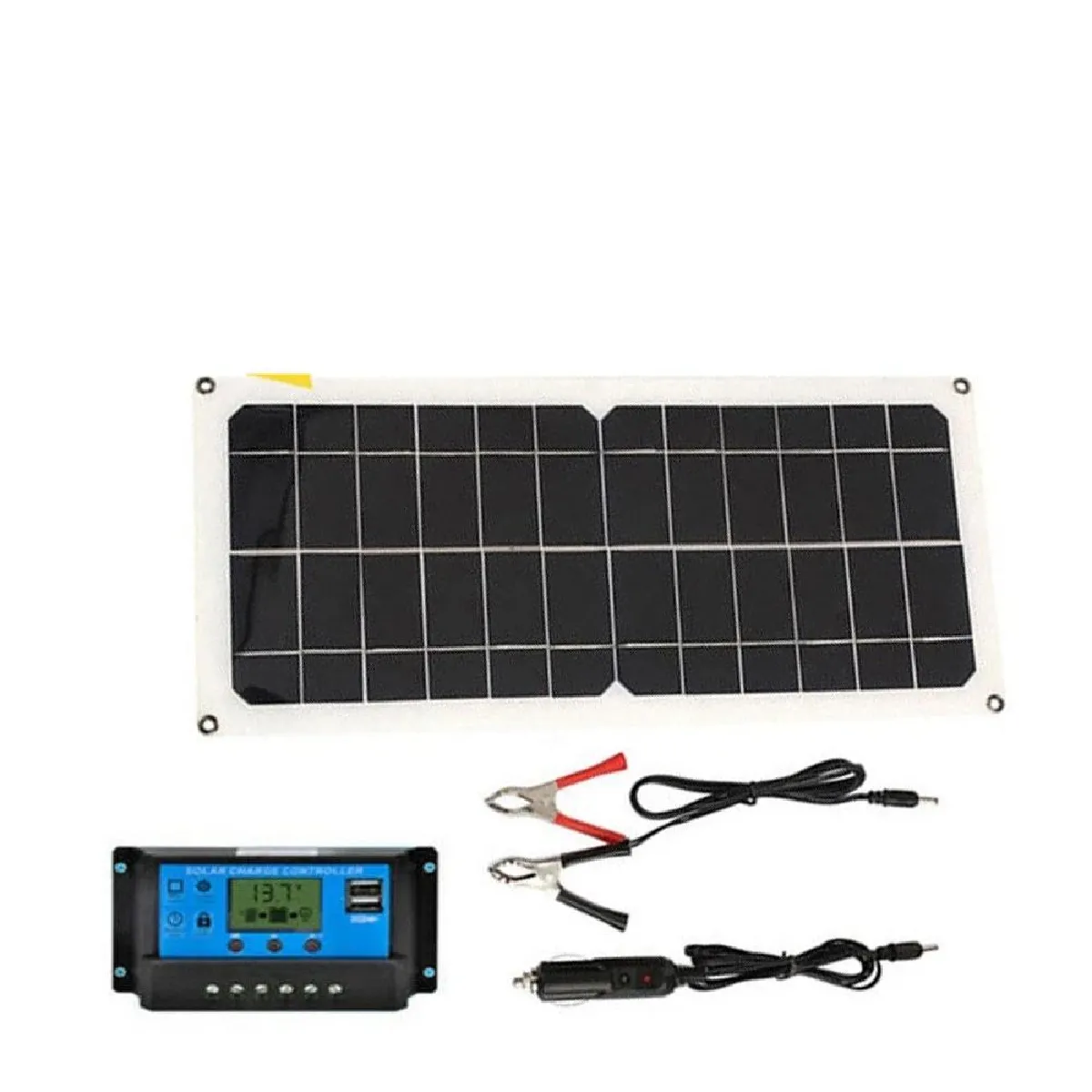 Justgreenbox Kit Chargeur USB Panneau Solaire 120W