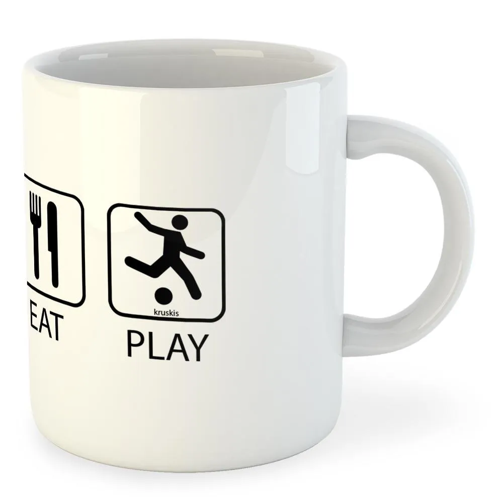 Kruskis Sleep Eat And Play Football tasse 325ml