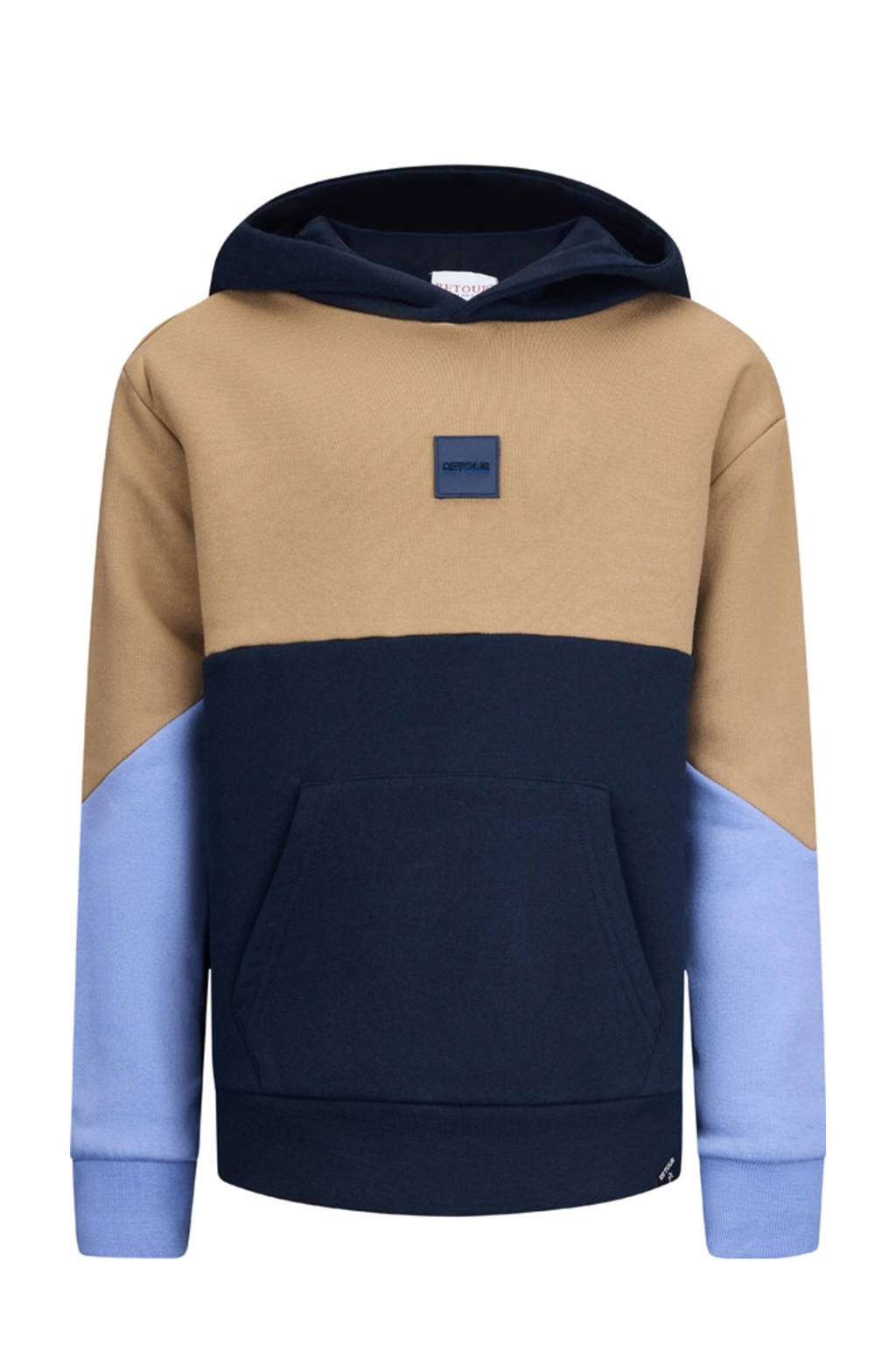 Retour Jeans hoodie Kalle donkerblauw/bruin/hemelsblauw