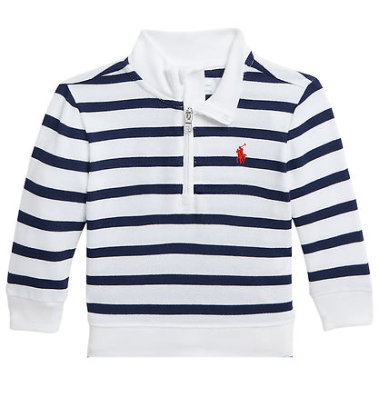 Polo Ralph Lauren Bluse/Shorts - Hvid/Navystribet