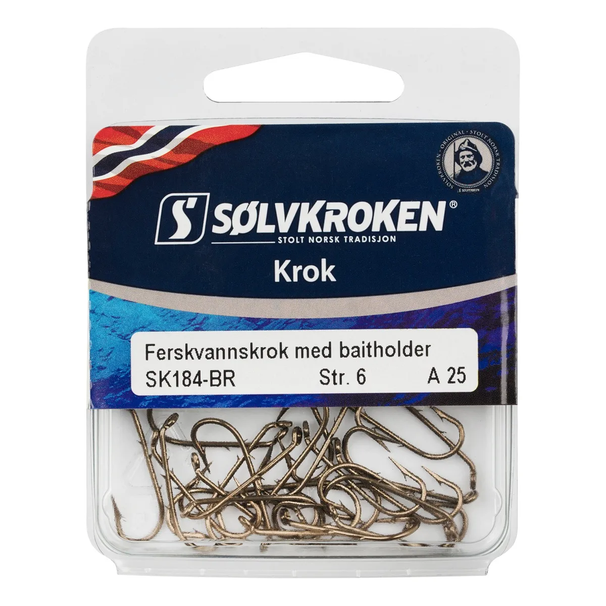 Sølvkroken Markkrok SK184-BR str 8 A 10stk Bronze Bronze