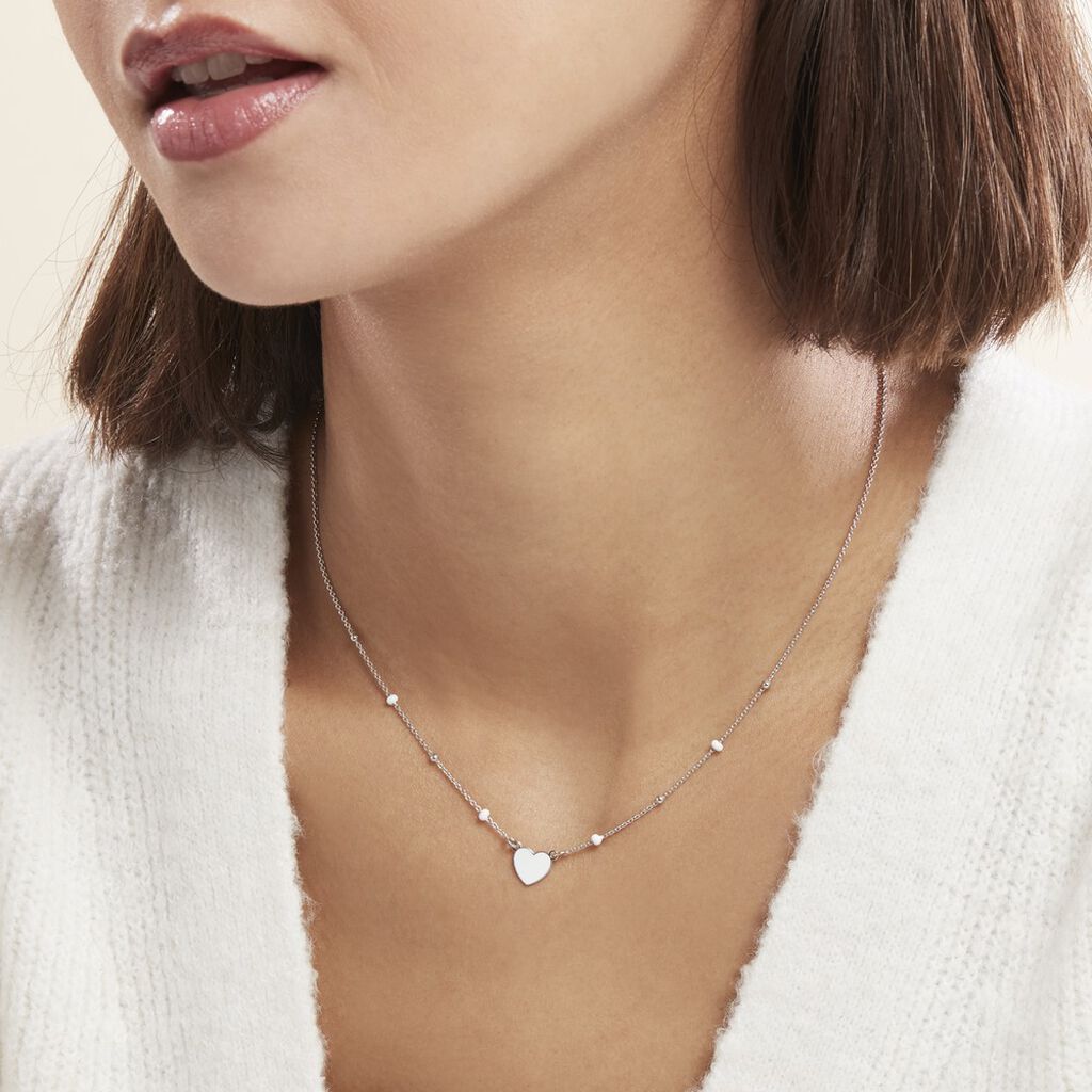 Collier Argent Blanc Augustine