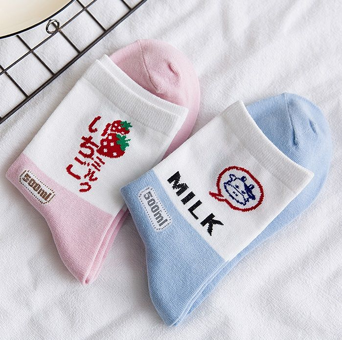 Cottonet - Color-Block Crew Sokken