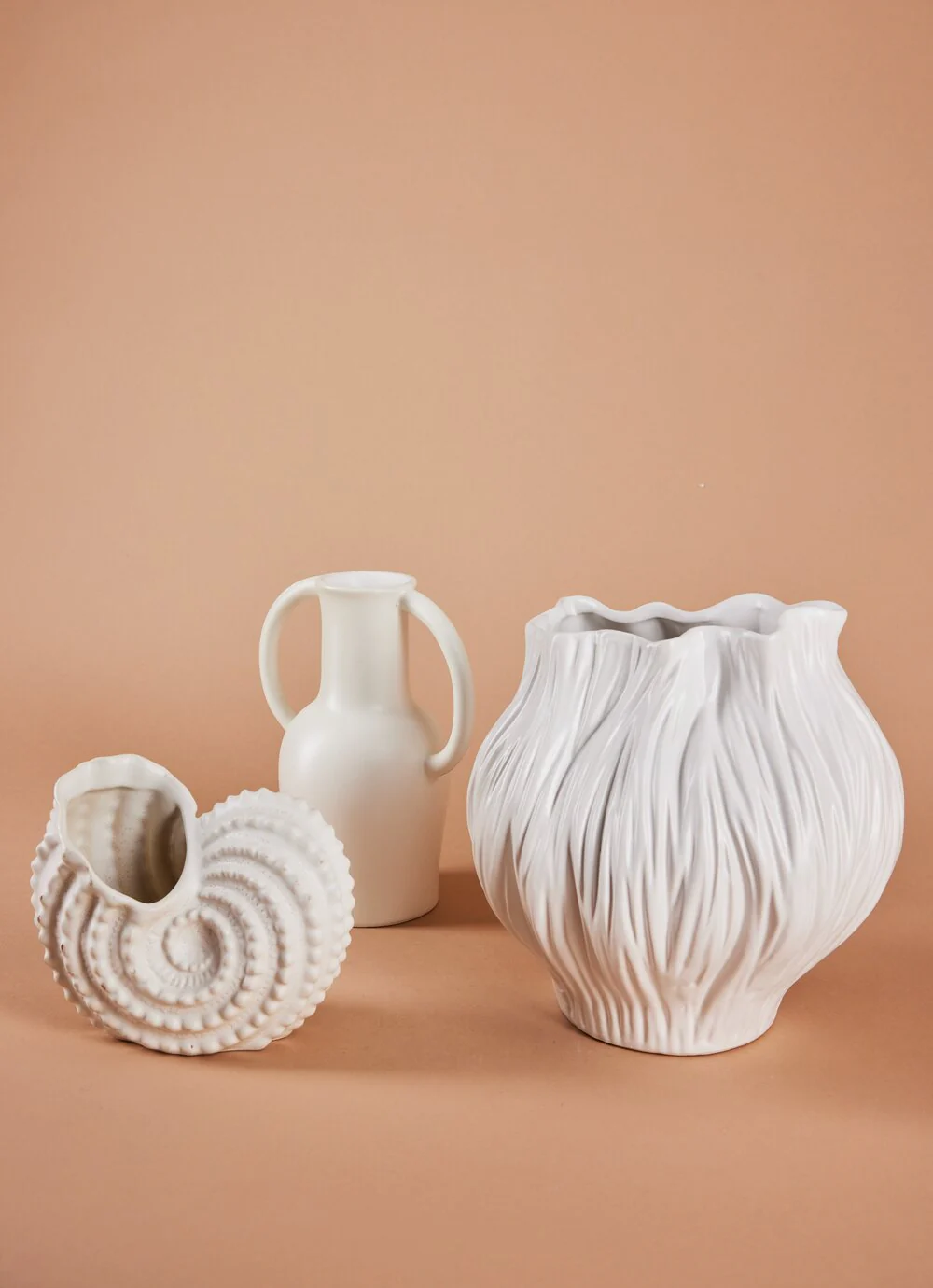 Bahne Interior  Snail, vase - hvid