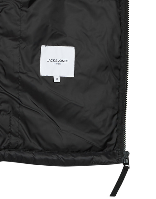 Jack & Jones - JJEHERO PUFFER HOOD Negro