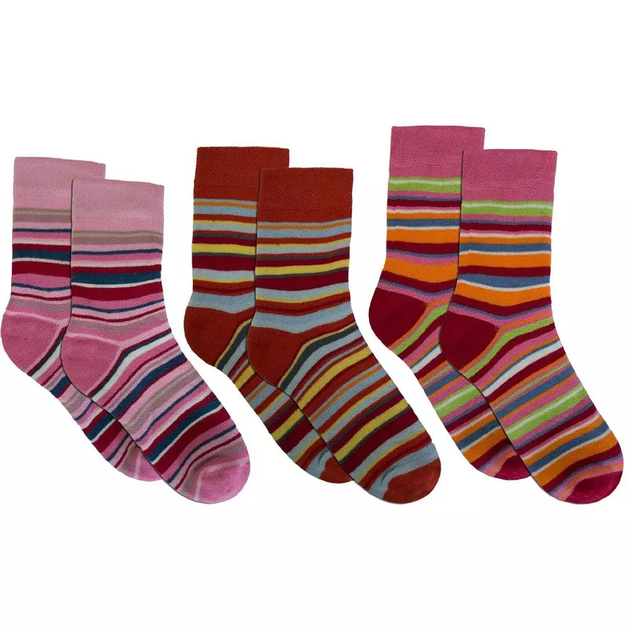 normani 3 Paar Kinder-Ringel-Thermosocken MädchenRingel