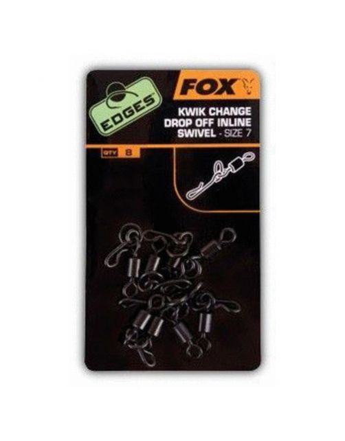 Fox Edges Ring \/ Kwik Connector Combo Swivel Size 7 X 8 - Rig componenten - 8 stuks Size 7