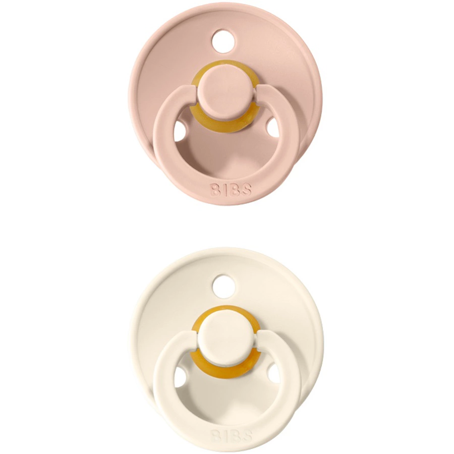 BIBS® Schnuller Colour Ivory  Blush 6-18 Monate, 2 Stk.