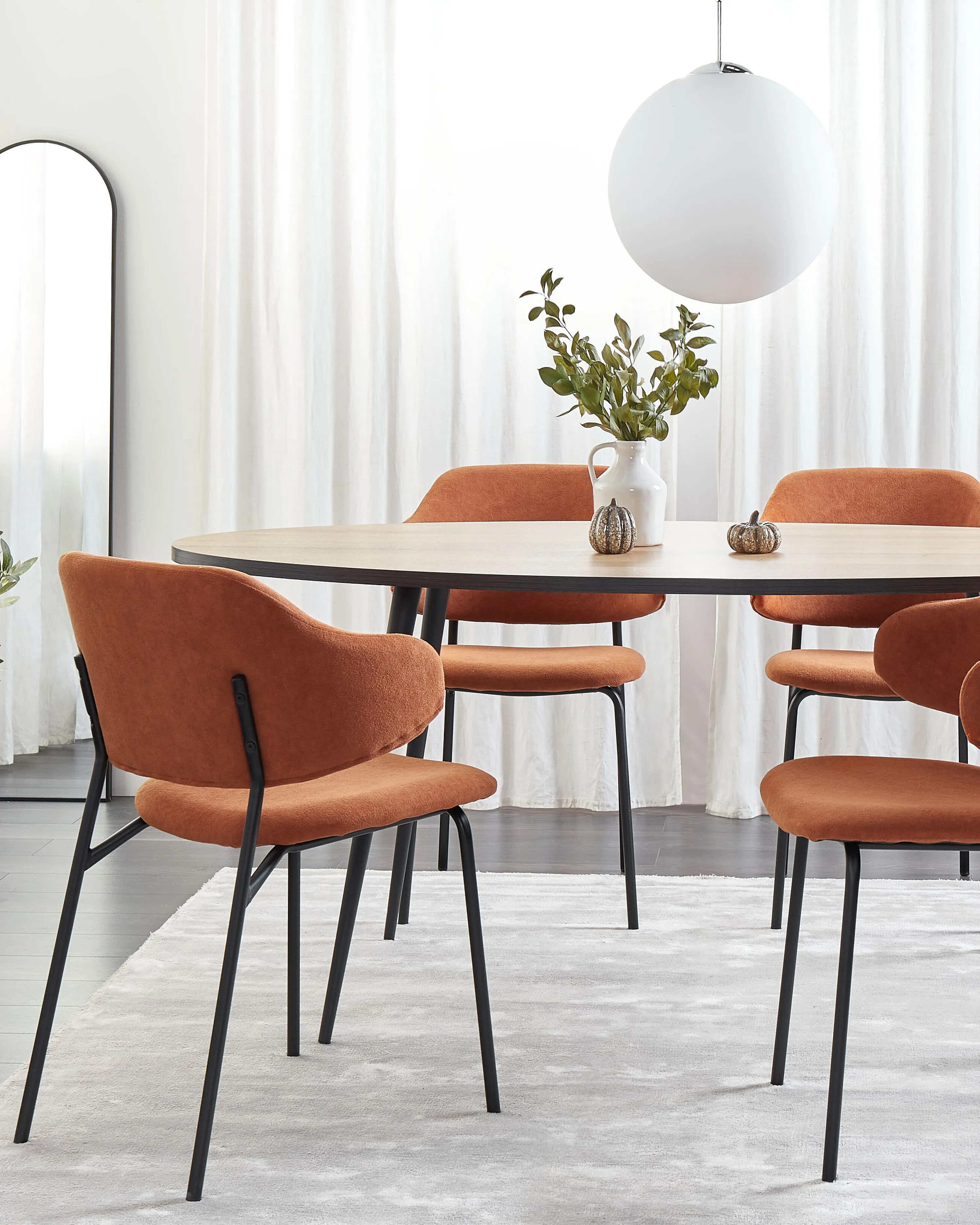 Set van 2 eetkamerstoelen KENAI Oranje