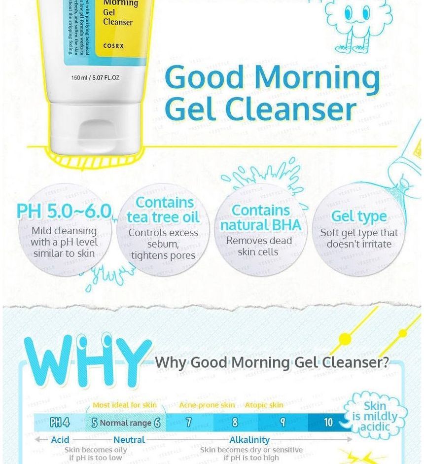 COSRX - Lage pH Good Morning Gel Cleanser Mini