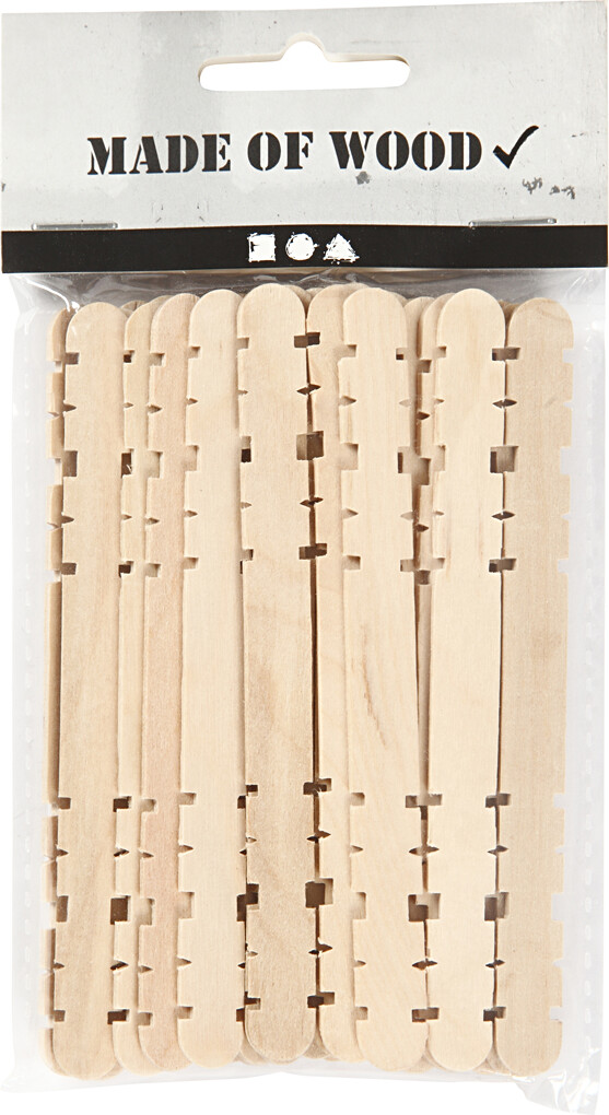 Konstruktionspinde - L 11,4 CM - B 10 MM - 30 Stk