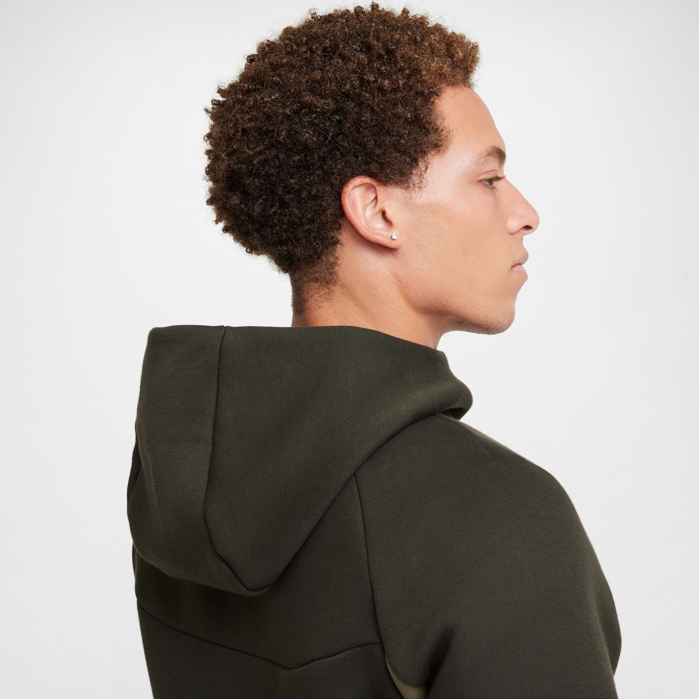 Nike Tech Fleece Sportswear Vest Donker Olijfgroen Olijfgroen Zwart