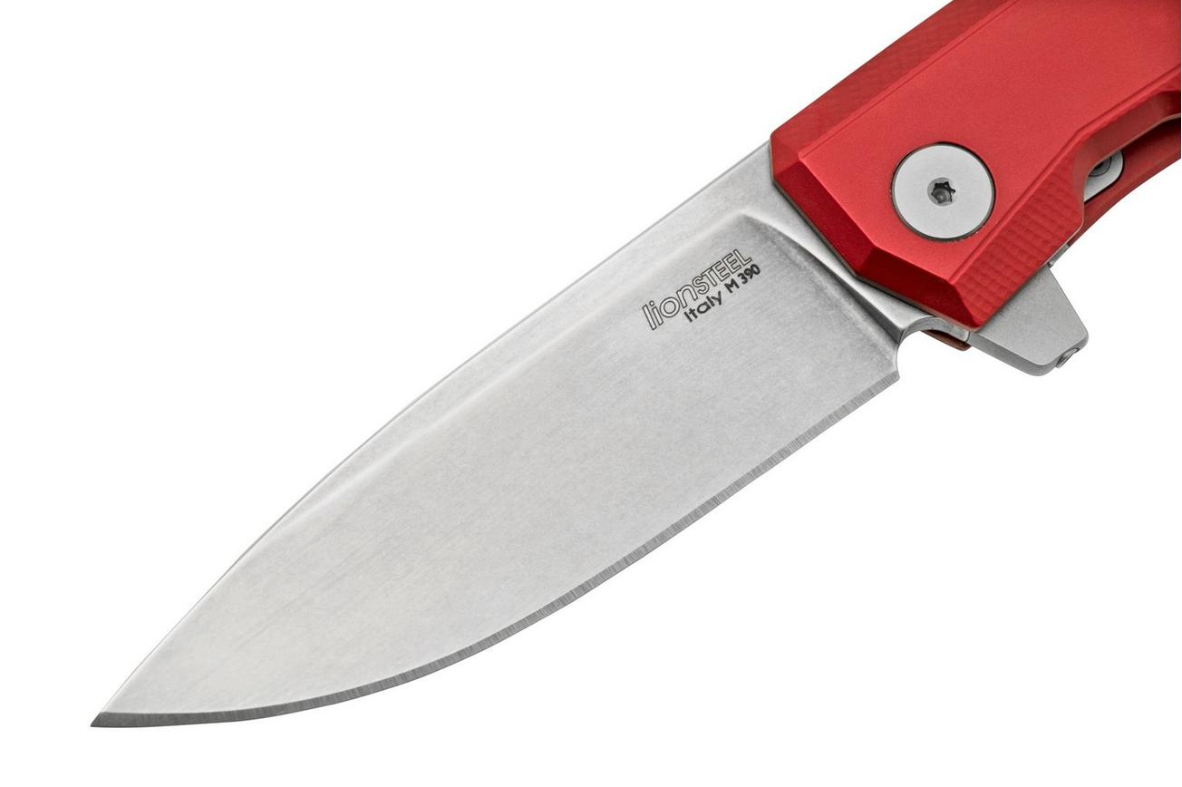 LionSteel Myto MT01A RS Red Aluminium, Satin zakmes, Molletta design