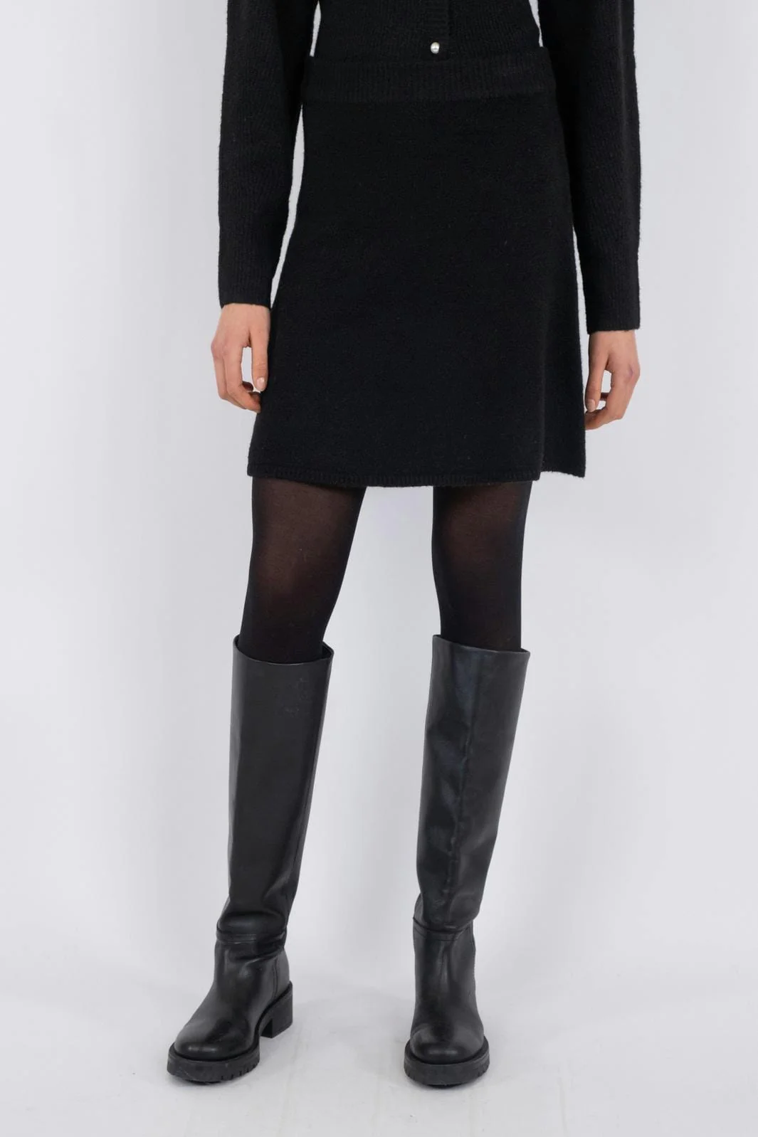 Neo Noir Gisa Knit Skirt black