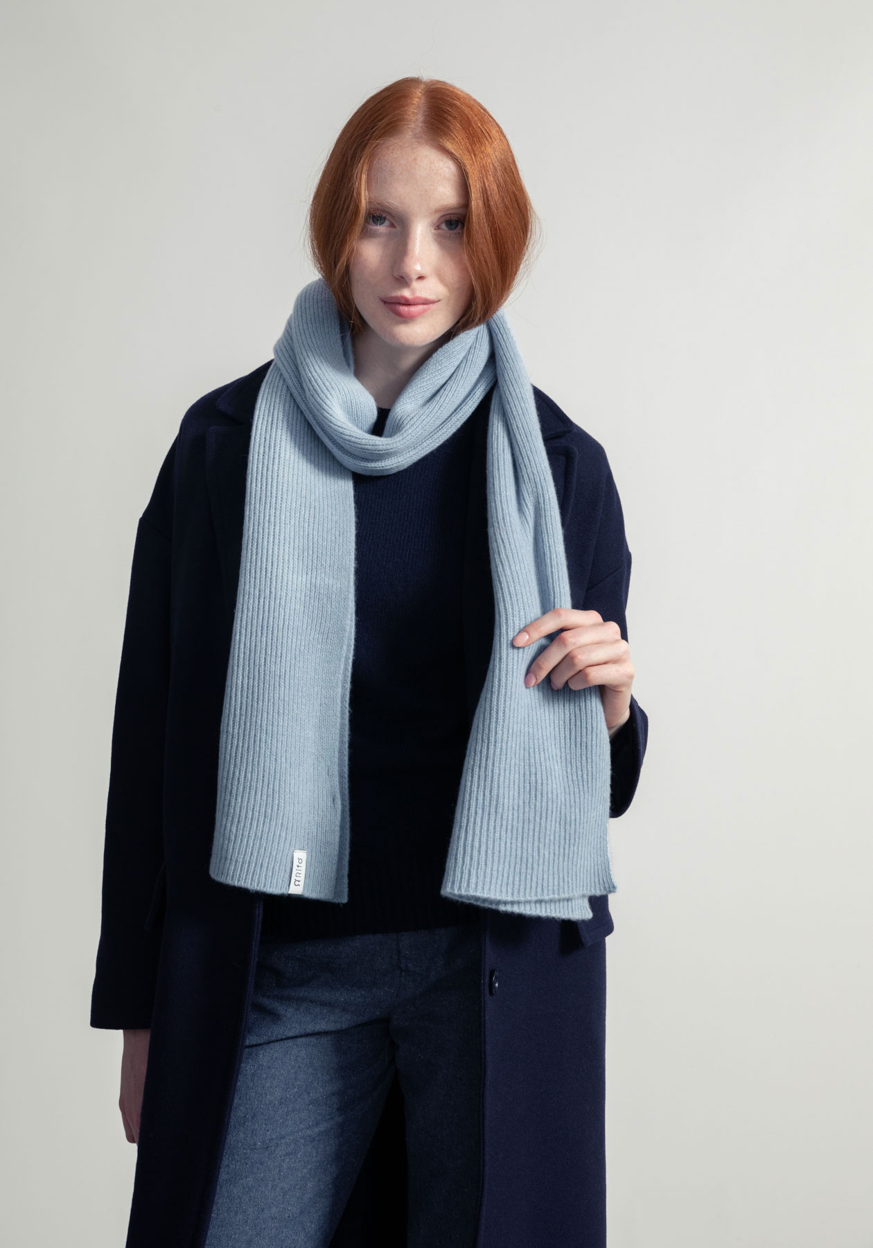 Rifo Kaschmirschal Federico Dusty Blue