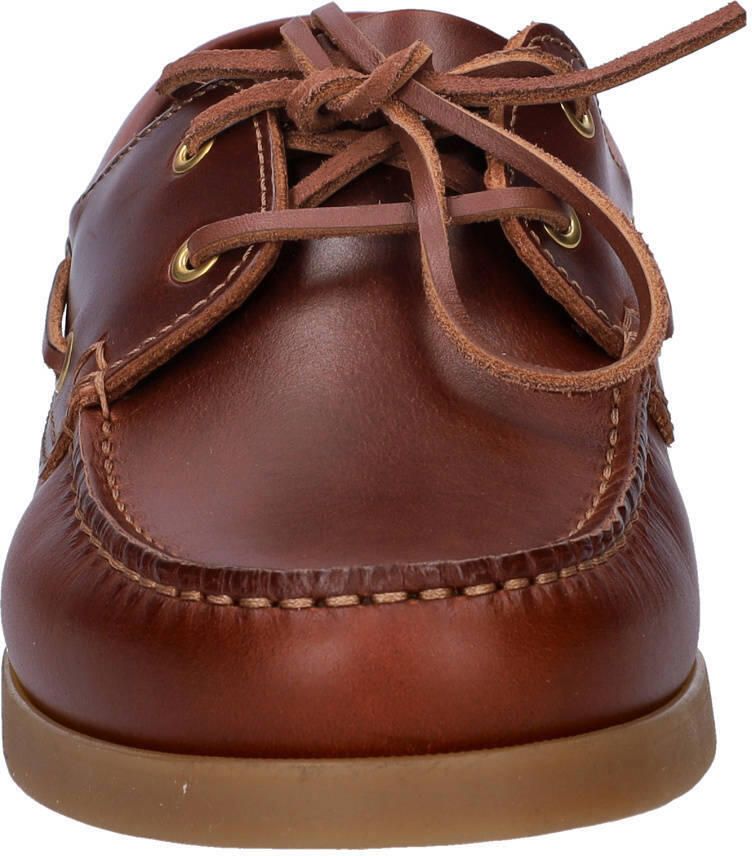 Nelson leren bootschoenen cognac